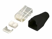 LOGILINK MP0022 LOGILINK - Wtyki RJ45 FTP kat.6 z osłonką - czarne,100szt. LOGILINK