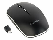 GEMBIRD MUSW-4BSC-01 Silent wireless optical mouse black Type-C receiver GEMBIRD