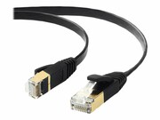 EDIMAX FTP AWG32 Bare copper Flat Patch cord 1M Black EDIMAX