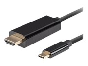LANBERG Kabel USB-C M ->HDMI M 1m 4K 60Hz czarny LANBERG