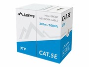 LANBERG LCU5-11CU-0305-S UTP solid cable CU cat. 5e 305m gray LANBERG