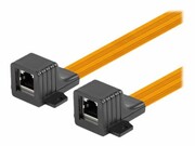 LANBERG RJ45 inline coupler slim window 23cm LANBERG