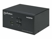 MANHATTAN Przełącznik KVM HDMI/USB 2x1 Dual-Monitor Video 4K 30Hz MANHATTAN
