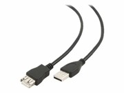GEMBIRD CCP-USB2-AMAF-10 Gembird AM-AF kabel, przedłużacz USB 2.0 3M Niklowane końce czarny GEMBIRD