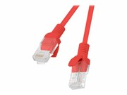 LANBERG PCU6-10CC-0100-R Lanberg Patchcord RJ45 kat. 6 UTP 1m czerwony LANBERG