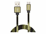 SANDBERG 441-15 Sandberg Kabel MicroUSB 1m, zielony kamuflaż SANDBERG