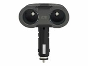 QOLTEC Car Charger 12-24V 52W 5V 2.4A 2xUSB Smart + USB QC 3.0 USB C PD 2x Cigarette Lighter Splitter QOLTEC