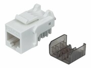 INTELLINET Cat6a Keystone Jack RJ45 10 Gigabit UTP white INTELLINET