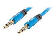 LANBERG CA-MJMJ-10CU-0010-BL Lanberg Premium kabel Audio Mini jack 3,5mm 3pin, 1m Niebieski LANBERG