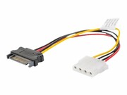 LANBERG CA-SAHD-10CU-0015 Lanberg kabel SATA zasil.(M)->MOLEX(F) 15cm LANBERG
