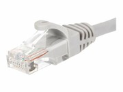 NETRACK BZPAT16 Netrack patchcord RJ45, osłonka zalewana, kat. 6 UTP, 1m szary NETRACK