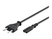 MANHATTAN Kabel Zasilający Audio Ósemka Euro na C7 3m Czarny MANHATTAN