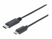 MANHATTAN 353311 Manhattan Kabel USB 2.0 USB C/USB Micro-B M/M 1m czarny IC INTRACOM