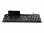 GEMBIRD Multimedia keyboard with phone stand black US-layout KB-UM-108 GEMBIRD