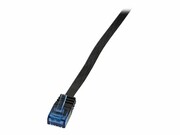 LOGILINK CF2063U LOGILINK - Patchcord Cat.6 U/UTP, dł. 3m, płaski, SlimLine, czarny LOGILINK