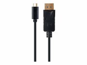 GEMBIRD Adapter USB-C do DisplayPort czarny 4K 60 Hz 2m GEMBIRD