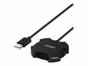 UNITEK Y-2178 Hub 4x USB 2.0 30cm czarny UNITEK