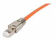 DIGITUS Field Termination Plug RJ45 Cat.6A FTP shielded AWG 22-27 10GbE PoE+ tool free cap and metal latch DIGITUS