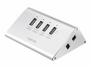 LOGILINK UA0224 LOGILINK - Hub biurkowy USB 2.0 Hub 4-portowy, z zasilaczem LOGILINK