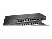 ZYXEL GS1100-10HP-EU0101F Zyxel GS1100-10HP 10-port GbE Unmanaged PoE Switch (8x Gig LAN, 2x SFP) PoE 130W ZYXEL