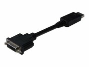 ASM AK-340409-001-S ASSMANN Kabel adapter DP. 1.1a z zatrzaskiem Typ DP/DVI-I(24+5) M/Ż czarny 0,15m DIGITUS