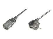 DIGITUS Kabel połączeniowy zasilający Typ Schuko kątowy/IEC C13 M/Ż czarny 2.5m ASSMANN ELECTRONIC