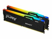 KINGSTON 64GB 4800MHz DDR5 CL38 DIMM Kit of 2 FURY Beast RGB KINGSTON