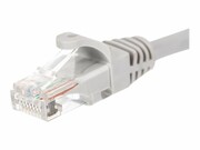 NETRACK BZPAT0256 Netrack patchcord RJ45, osłonka zalewana, kat. 6 UTP, 0.25m szary NETRACK