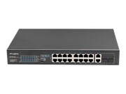 LANBERG RSFE-16P-2C-250 Switch 16x 100Mb PoE+/2x Combo Gigabit 250W niezarządzalny LANBERG