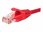 NETRACK BZPAT025UR Netrack patchcord RJ45, osłonka zalewana, kat 5e UTP, 0.25m czerwony NETRACK