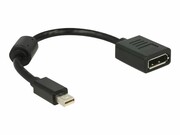 DELOCK 65554 Delock Adapter mini Displayport 1.2 (M) > Displayport (F) 4K czarny DELOCK