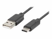 LANBERG CA-USBO-10CU-0005-BK Lanberg Kabel USB-C(M)->A(M) 2.0 0.5M Czarny LANBERG