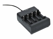 ENERGENIE BC-USB-01 Ładowarka USB do baterii AA/AAA, czarna ENERGENIE (BY GEMBIRD)