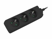 LANBERG PS0-03E-0300-BK Lanberg listwa zasilająca 3M Czarna 3X 230V PL KABEL WYKONANY Z PEŁNEJ MIEDZI LANBERG