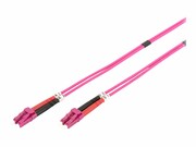 DIGITUS fiber Optic patch cord LC to LC Multimode 50/125 duplex 1m class OM4 LSOH RAL 4003 DIGITUS