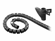 TECHLY 306417 Techly Elastyczna osłona na kable 2,5m 25mm średnicy, czarna TECHLY