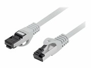 LANBERG patchcord kat.8.1 S/FTP LSZH CU 0.5m szary LANBERG