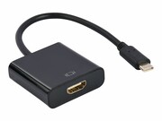 GEMBIRD Adapter USB-C do HDMI F czarny 4K60Hz 15 cm GEMBIRD