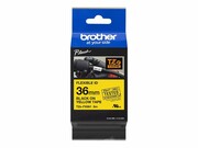 BROTHER TZEFX661 Taśma Brother 36mm BLACK ON YELLOW FLEXIBLE ID BROTHER