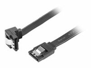 LANBERG CA-SASA-13CU-0030-BK Lanberg kabel SATA DATA II (6GB/S) F/F 30cm z zatrzaskami metal. kątowy czarny LANBERG