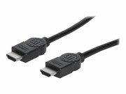 MANHATTAN 323215 Manhattan Kabel monitorowy HDMI/HDMI 1.4 Ethernet 2m czarny niklowane złącza MANHATTAN
