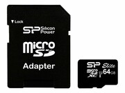 SILICON POWER Karta Pamięci Micro SDXC 64GB Class 10 Elite UHS-1 +Adapter SILICON POWER
