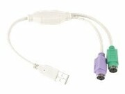 GEMBIRD UAPS12 Gembird adapter 2 porty PS2 (mysz i klawiatura) na port usb GEMBIRD