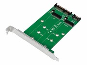 LOGILINK PC0086 2x SATA to 2x M.2 SATA SSD Adapter LOGILINK