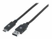 MANHATTAN 354974 Manhattan Kabel USB-C 3.1 Gen1, USB C/USB A M/M 2m czarny IC INTRACOM