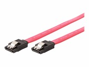 GEMBIRD CC-SATAM-DATA-0.3M Gembird kabel do dysków SATA DATA III (6GB/S) 30cm metalowe zatrzaski czerwony GEMBIRD