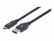 MANHATTAN 354981 Manhattan Kabel USB-C 3.1 Gen1, USB C/USB A M/M 3m czarny IC INTRACOM