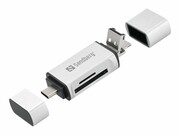 SANDBERG Card Reader USB-C+USB+MicroUSB SANDBERG