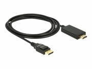 DELOCK 85317 Delock kabel Displayport 1.2 (M) - HDMI-A (M) pasywny 2m czarny DELOCK