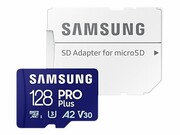 SAMSUNG PRO Plus 128GB microSD UHS-I U3 Full HD 4K UHD 180MB/s Read 130MB/s Write Memory Card Incl. SD-Adapter 2023 SAMSUNG